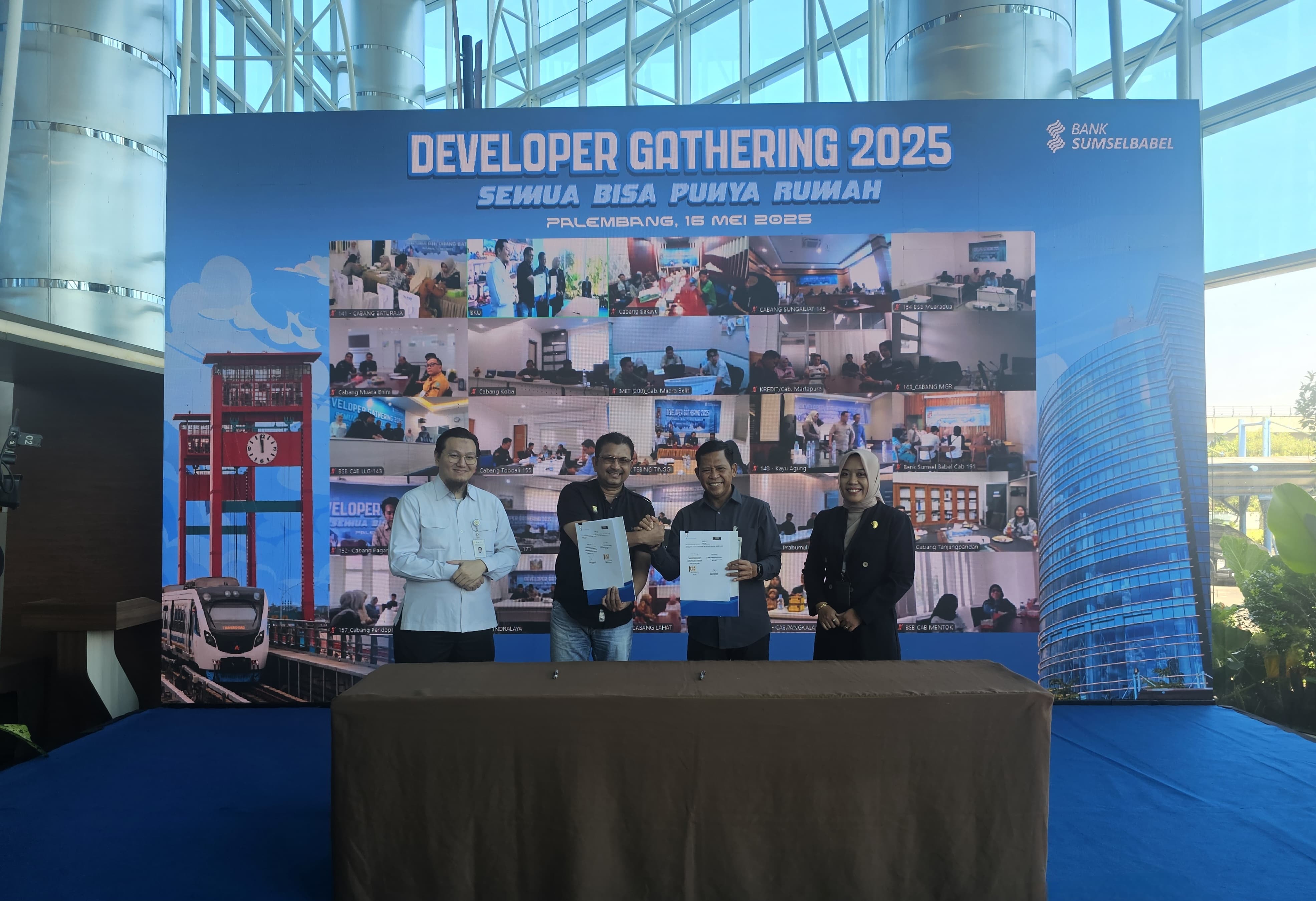 Developer Gathering dan Akad Kredit Massal, Bank Sumsel Babel Dukung MBR Punya Rumah Lewat FLPP 