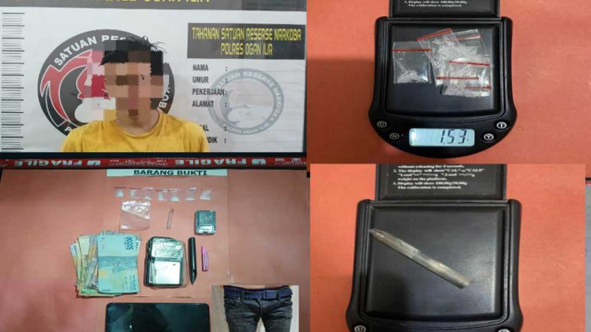 Ada Timbangan hingga Uang Tunai, Inilah Barang Bukti Hasil Tangkapan Satresnarkoba Ogan Ilir Terbaru