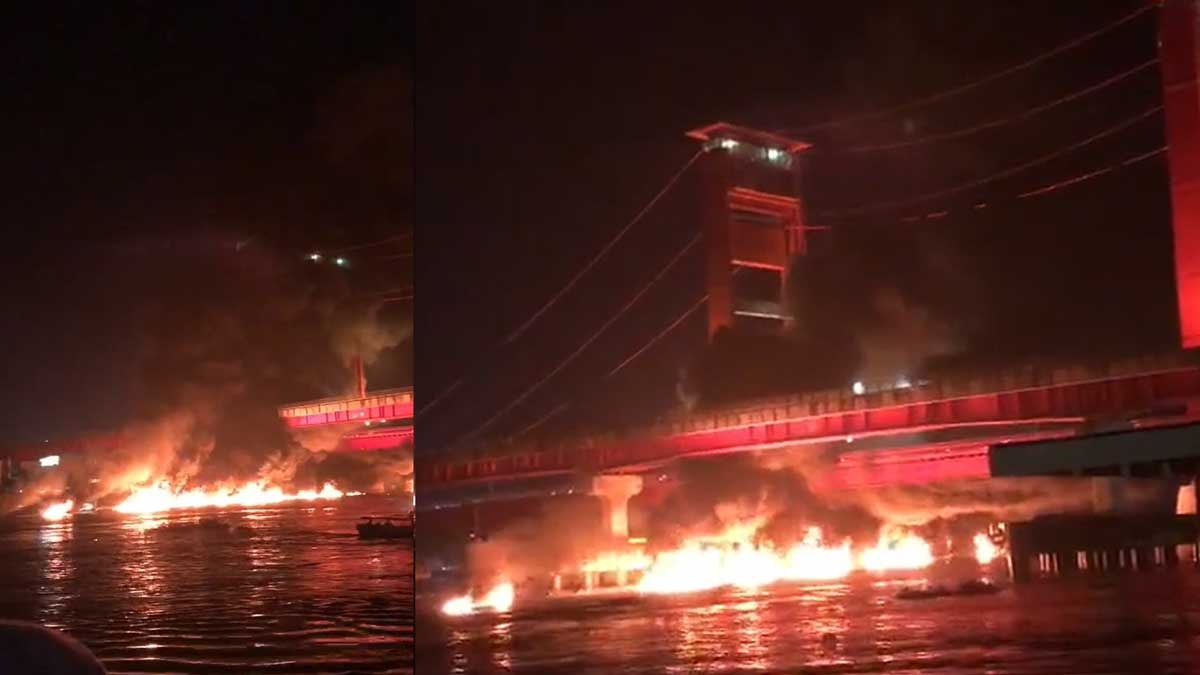 Kapal Jukung Meledak di Sungai Musi, Jembatan Ampera 'Tertunu', Bagaimana Kondisinya?