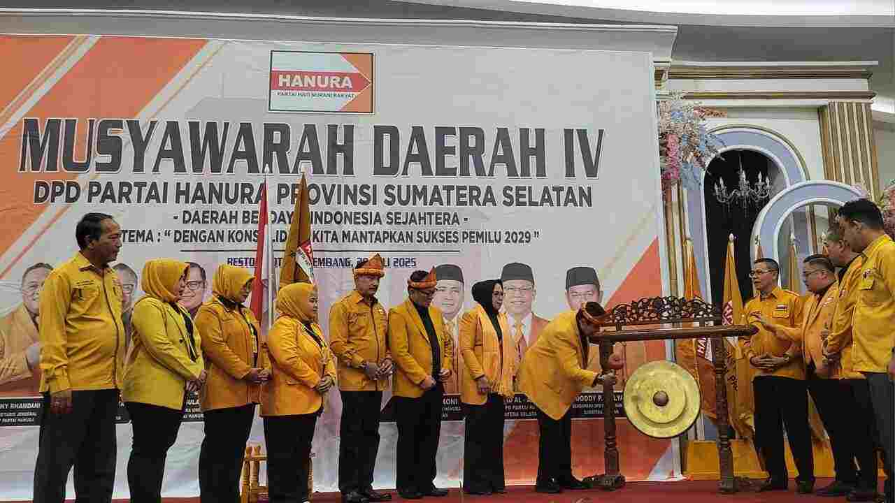 AKLAMASI! Ahmad Al Azhar Kembali Pimpin DPD Hanura Sumsel, Bidik Target Ini pada  Pemilu 2029