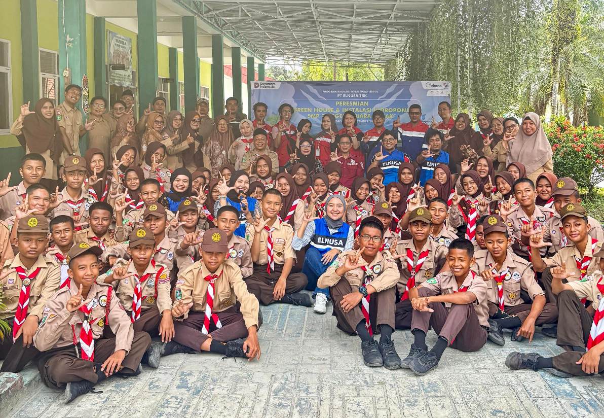 Elnusa Hadirkan Green House untuk Generasi Peduli Lingkungan di SMPN 1 Muara Badak