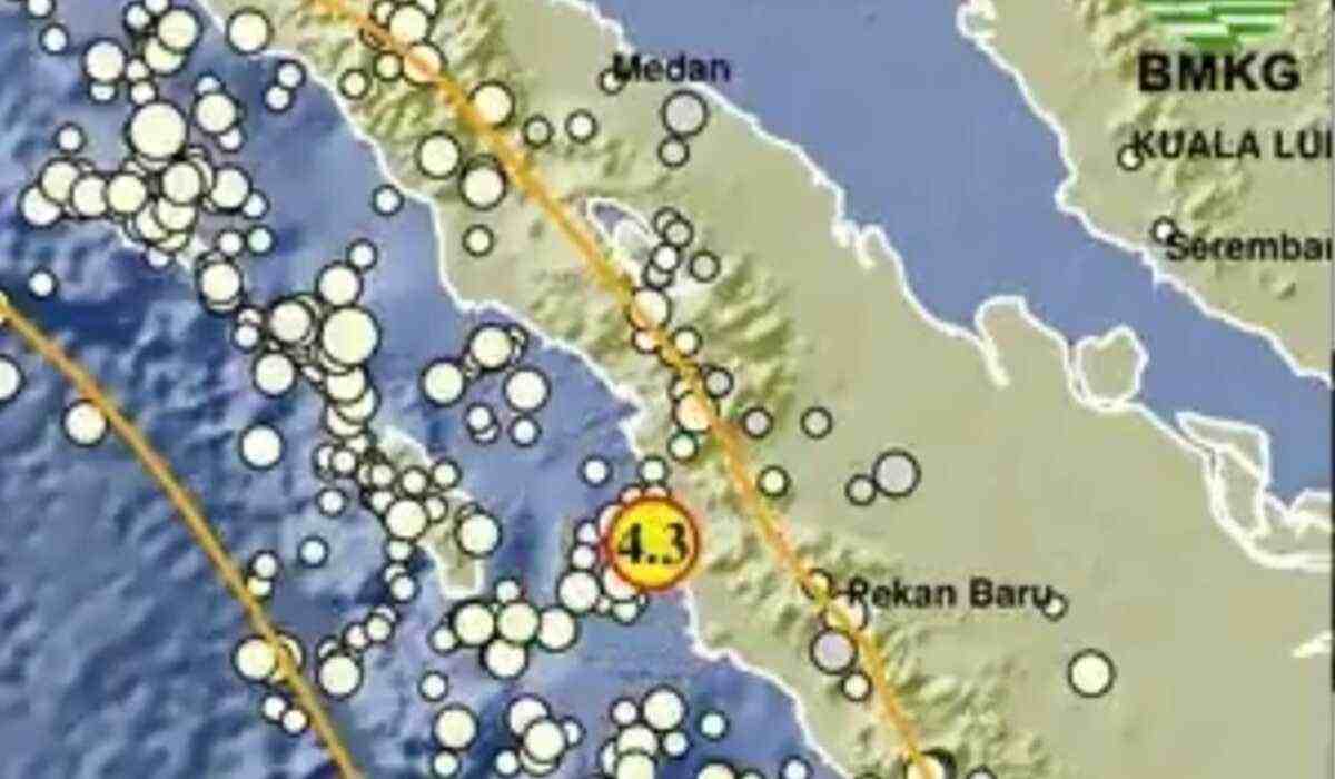 Update BMKG, Pagi Ini Gempa Terjadi di Sumut dan Aceh, Tak Berpotensi Tsunami