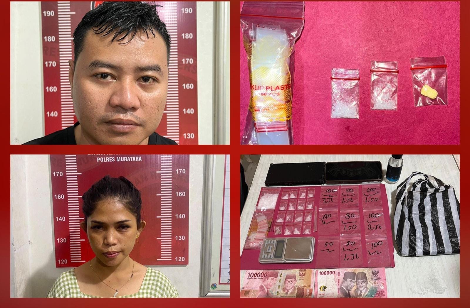 Oknum Polisi dan Istri Sirih di Muratara Simpan Narkoba