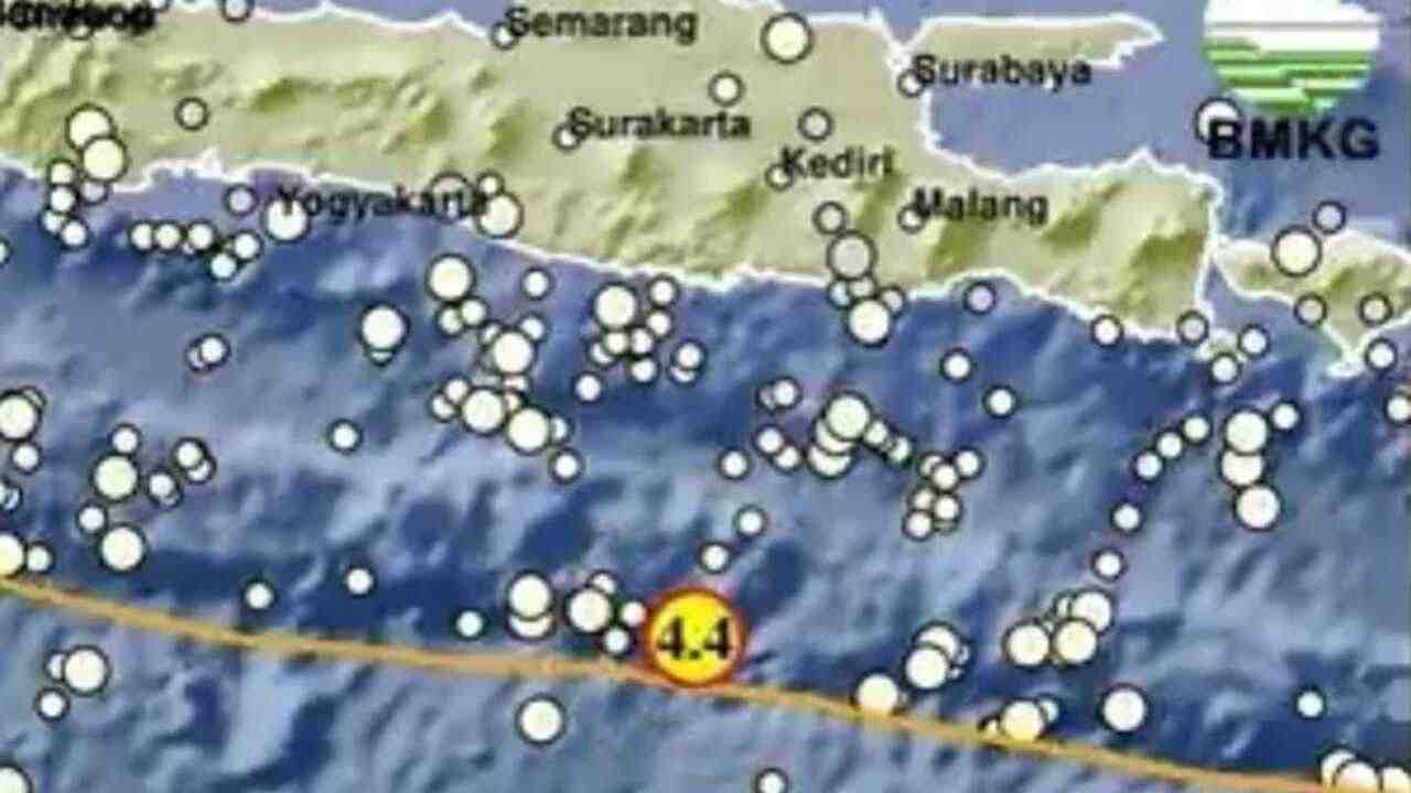 Pacitan Jatim Diguncang Gempa 4.4 Magnitudo, Tak Berpotensi Tsunami, Cek Episentrumnya