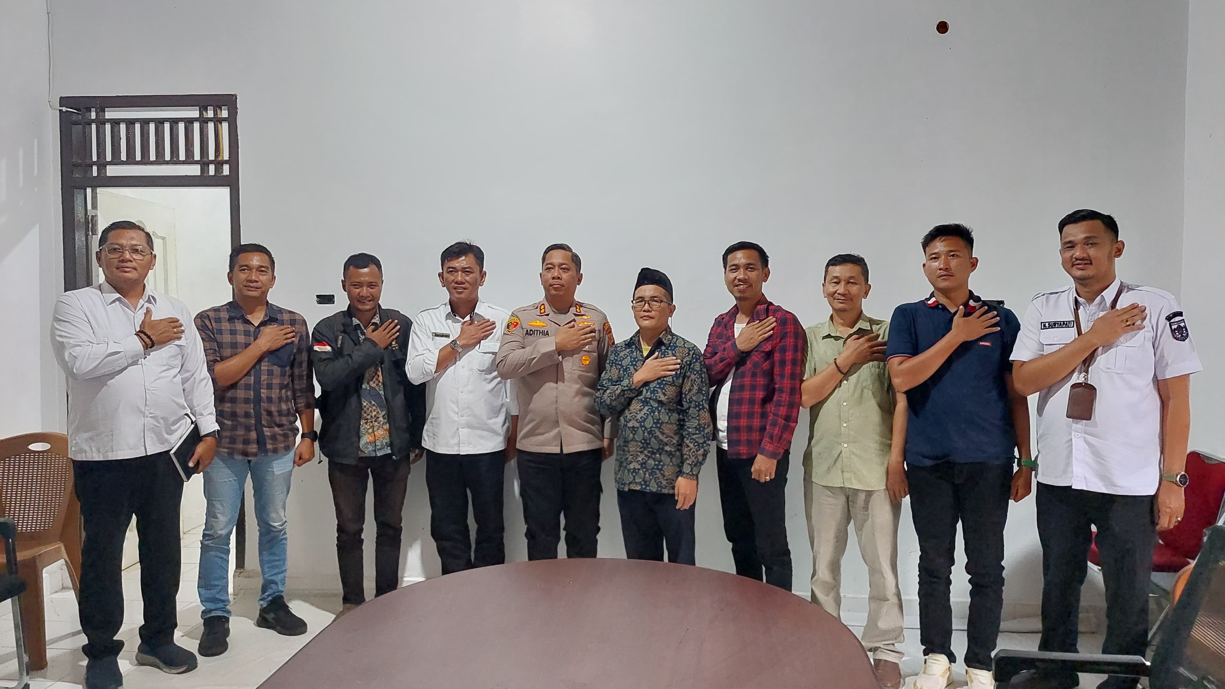 Kapolres Lubuk Linggau AKBP Adhitia Bagus Arjunadi Kunjungi Sekretariat PWI