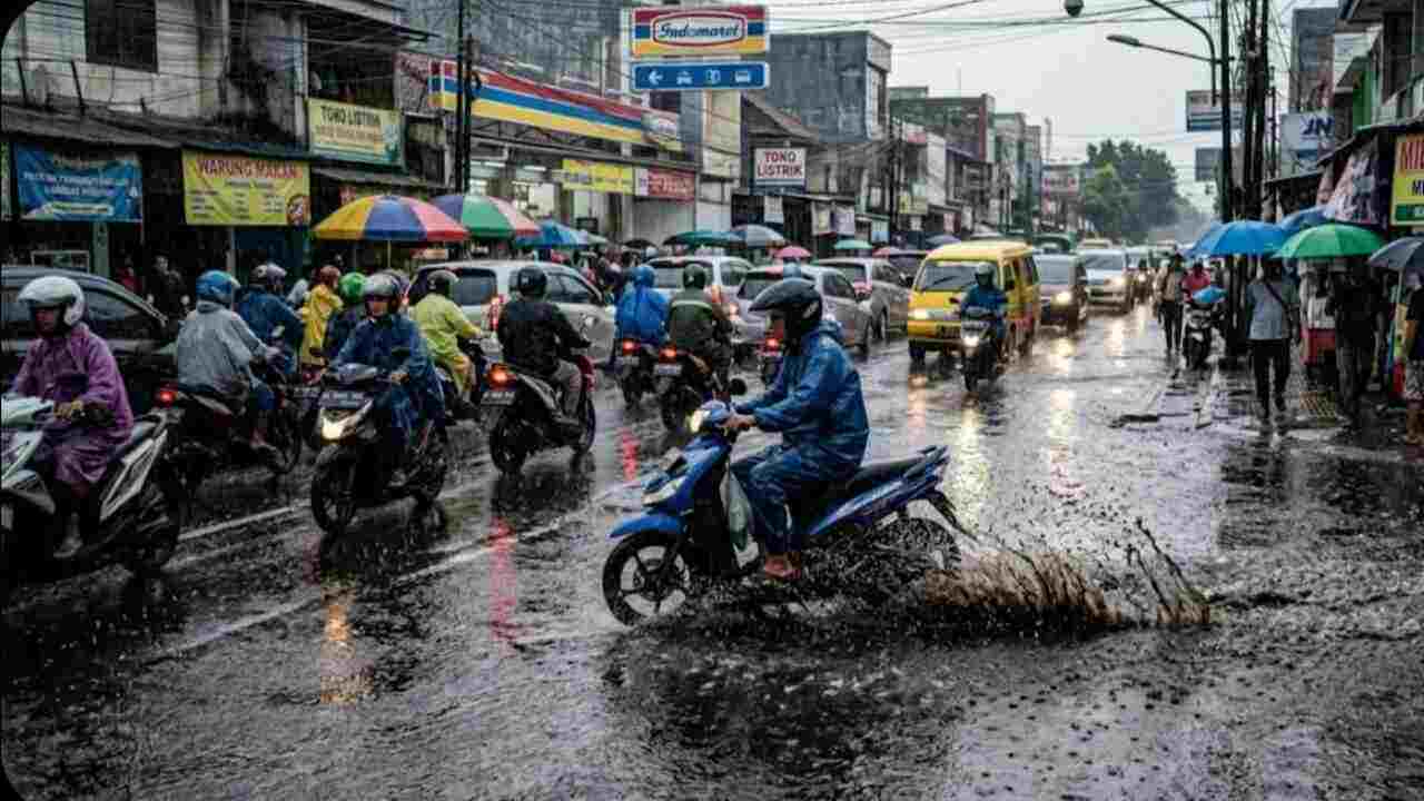 Prakiraan Cuaca Sumsel Hari Ini: Palembang Diguyur Hujan, OKU Timur dan Prabumulih Berpotensi Petir