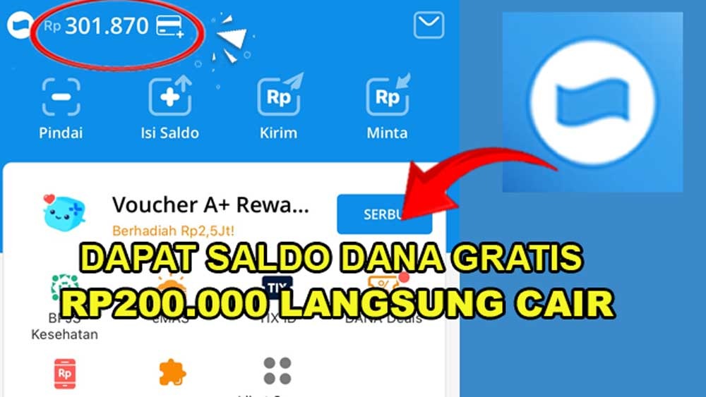 Modal Kuota, Dapat Saldo DANA Gratis Rp200.000 Langsung Cair, Begini Caranya 