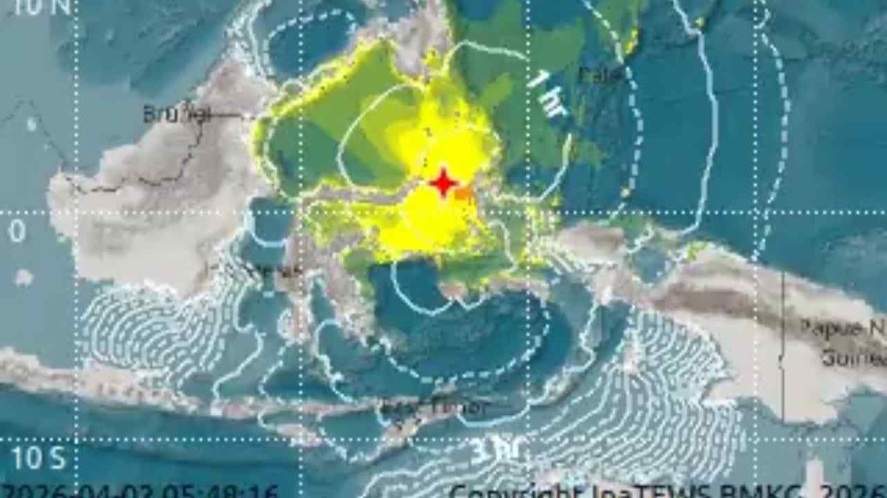 Gempa M 7,6 Guncang Sulut, Tsunami Terdeteksi! Warga Diminta Waspada
