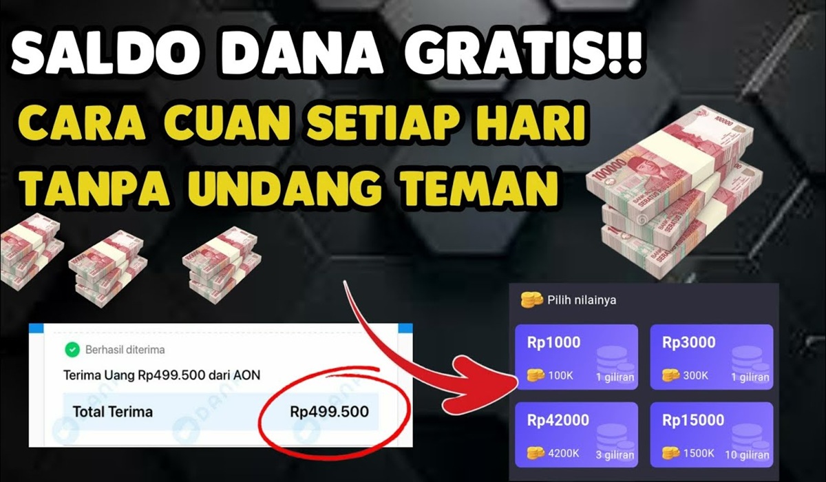 E-Wallet Makin Gemuk! Dapatkan Saldo DANA Gratis, 3 Langkah ini Hasilkan Cuan Ratusan Ribu