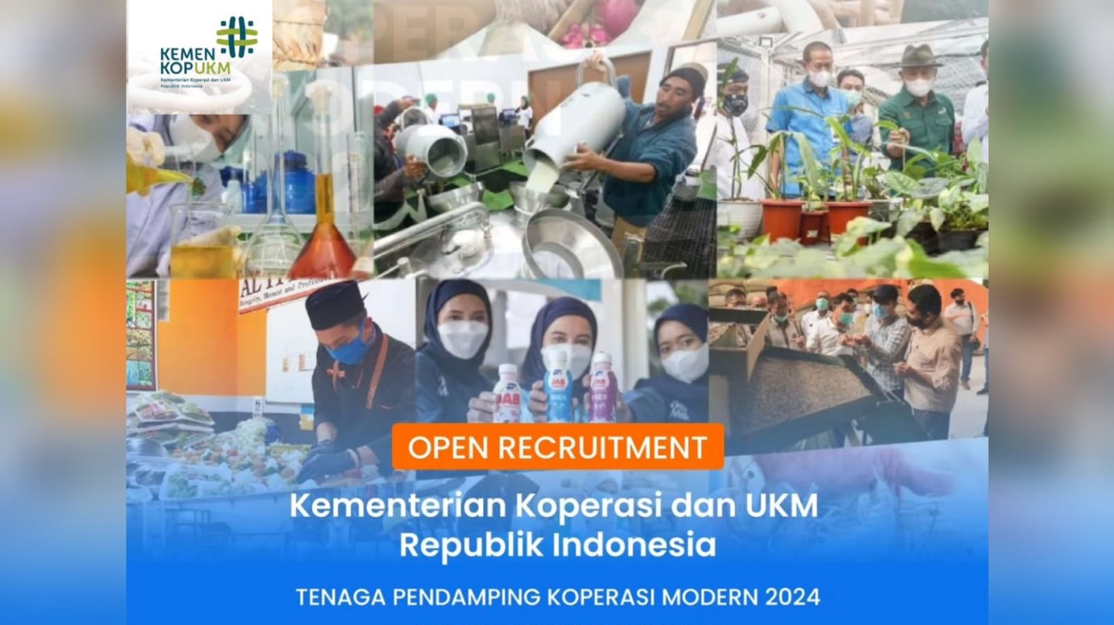 Lowongan Kerja Instansi Kementerian Koperasi dan UKM Republik Indonesia Tenaga Pendamping Koperasi Modern 