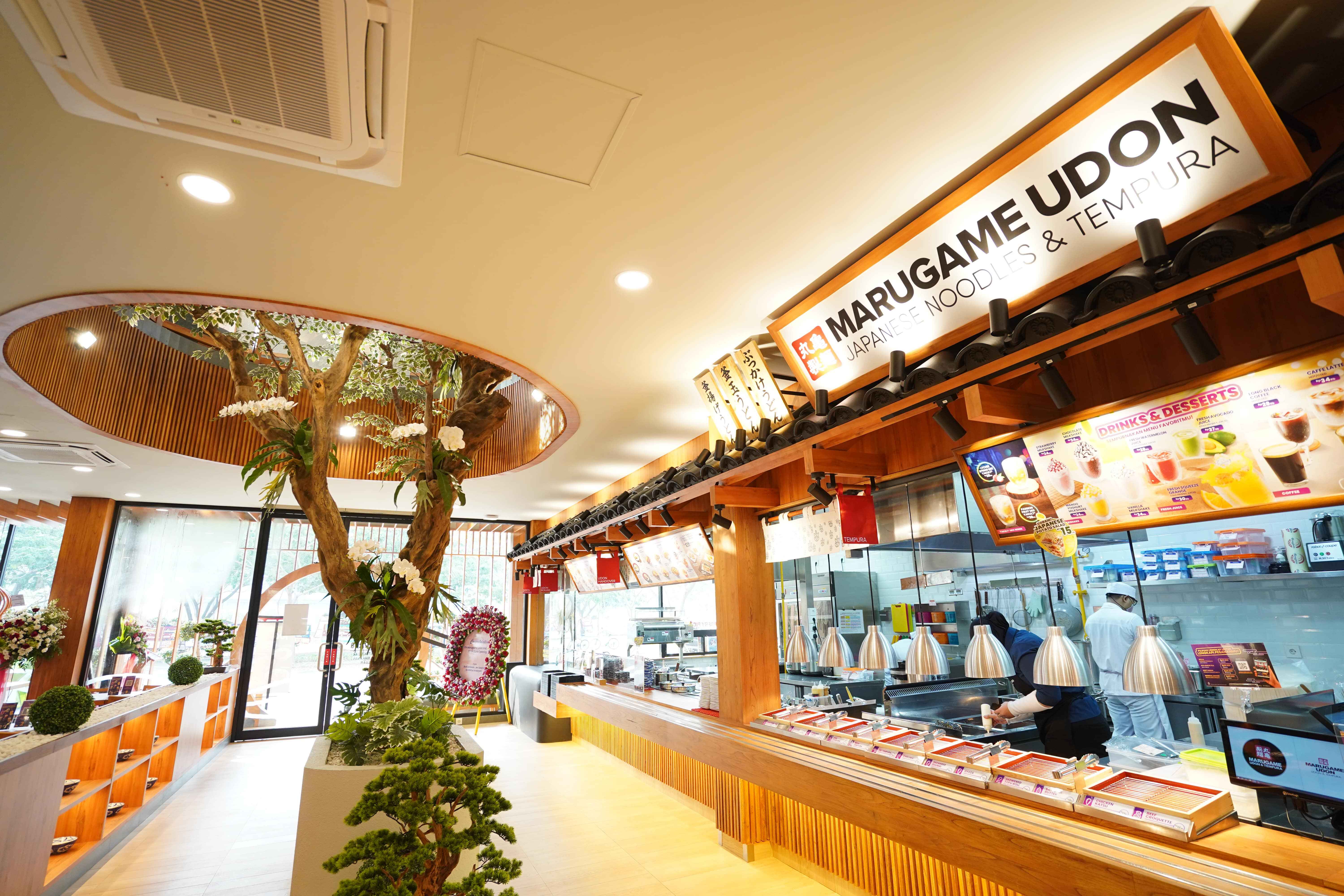 Buka Outlet ke 100 di Indonesia, Marugame Udon Perkenalkan Logo Global Baru