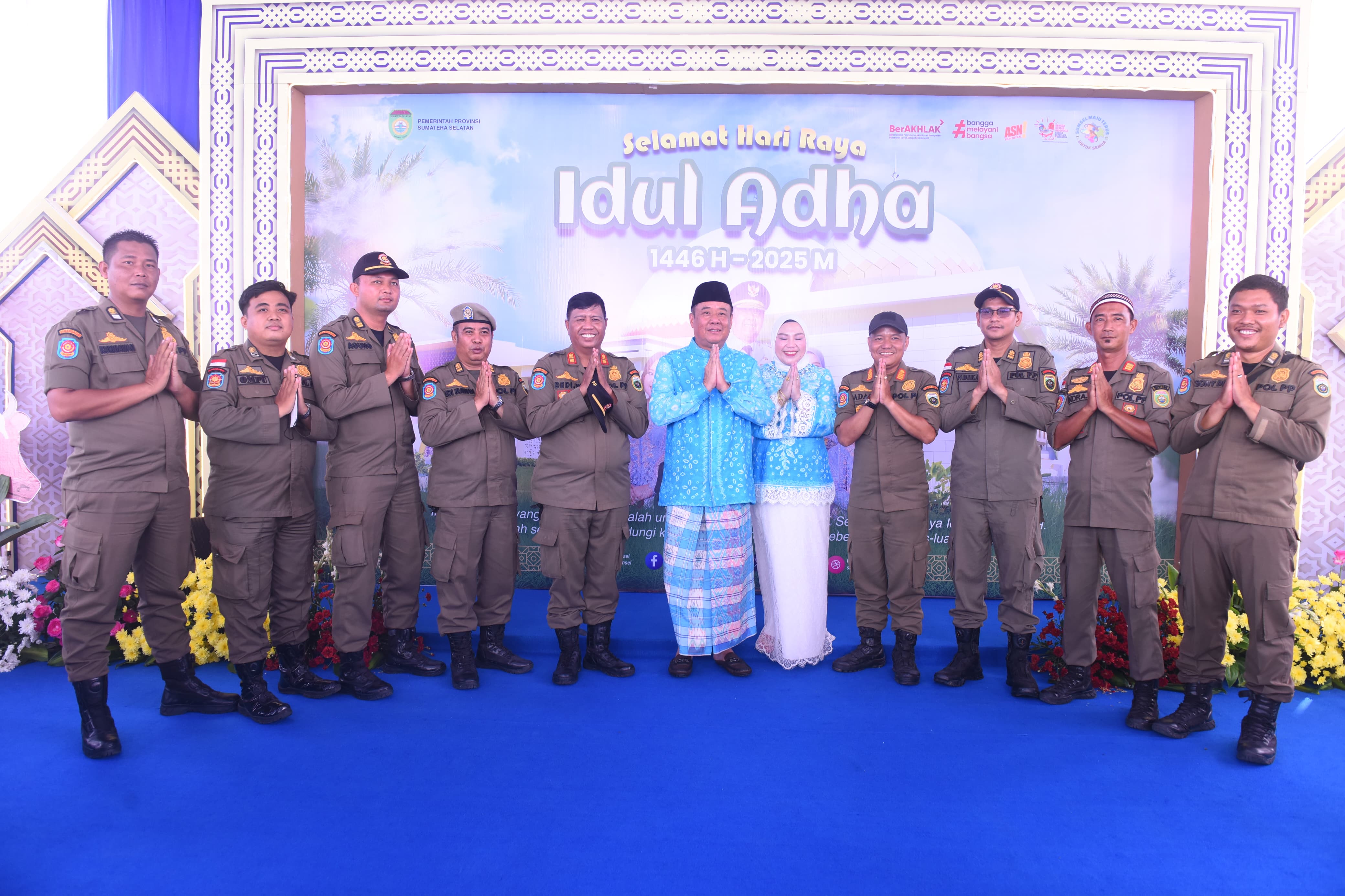 Wagub Sumsel dan Sekda Sumsel Gelar Open House, Jalin Keakraban dengan Warga Sekitar di Hari Raya