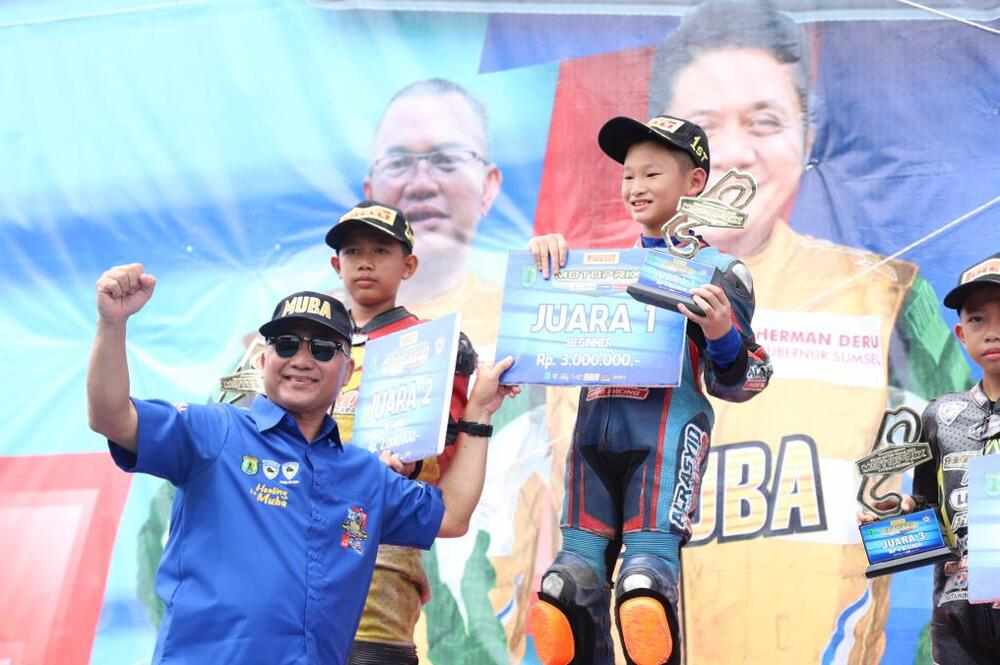 MANTAP! Atlet Binaan PPLPD Muba Juara Umum Kejurnas Motoprix Putaran 2 Regional A 