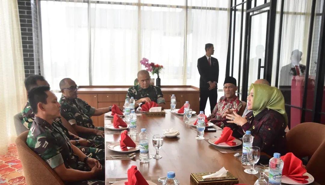 Bupati Musi Rawas Hj Ratna Machmud Sambut Kunker Pangdam II/Sriwijaya 