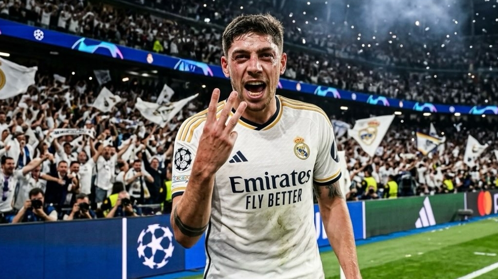 Hat-trick Valverde Mengamankan Kemenangan Telak di Leg Pertama Real Madrid 3-0 Manchester City