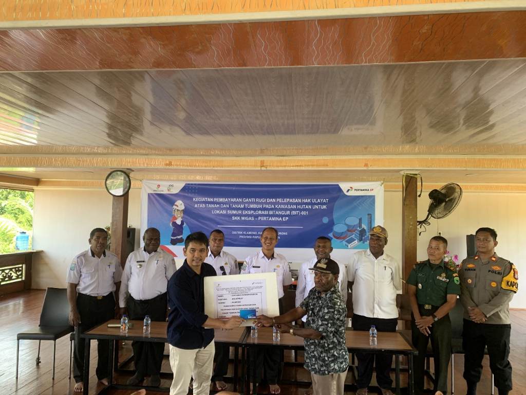 Pertamina EP Papua Berikan Kompensasi Lokasi Eksplorasi Sumur Bagi Marga Mamaringgofok