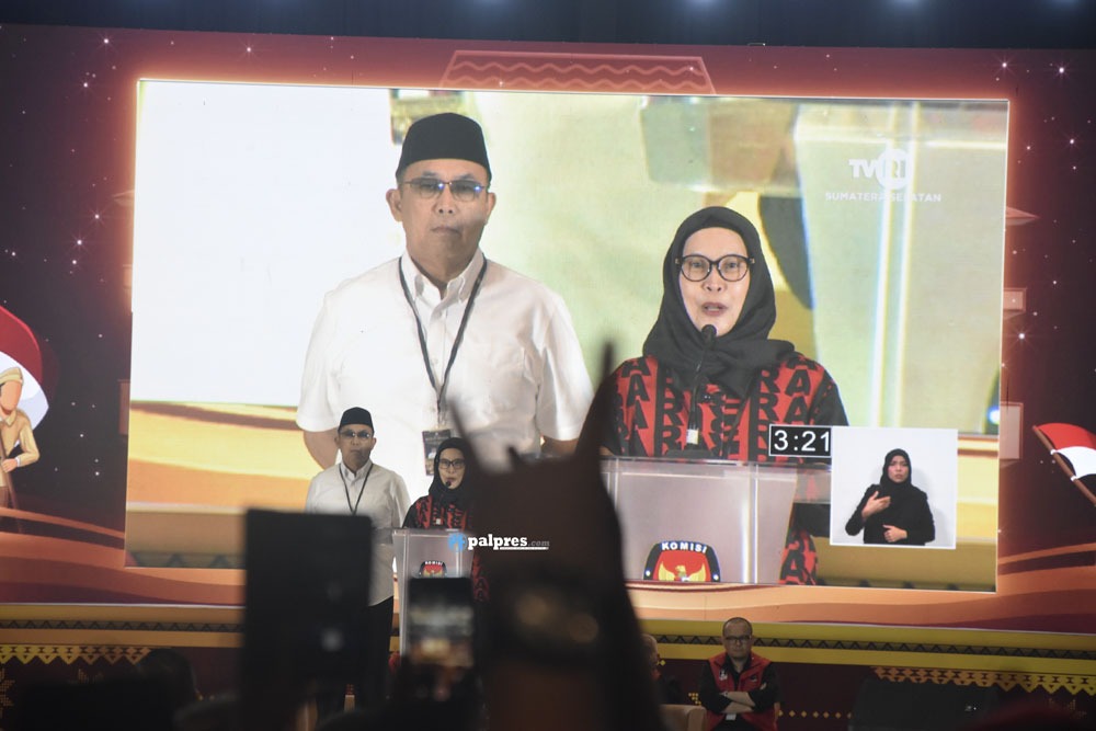 Calon Wakil Gubernur Sumsel No 2 Riezky Aprlia Utamakan Program Kerja Presiden Prabowo Dalam Debat Ke 2