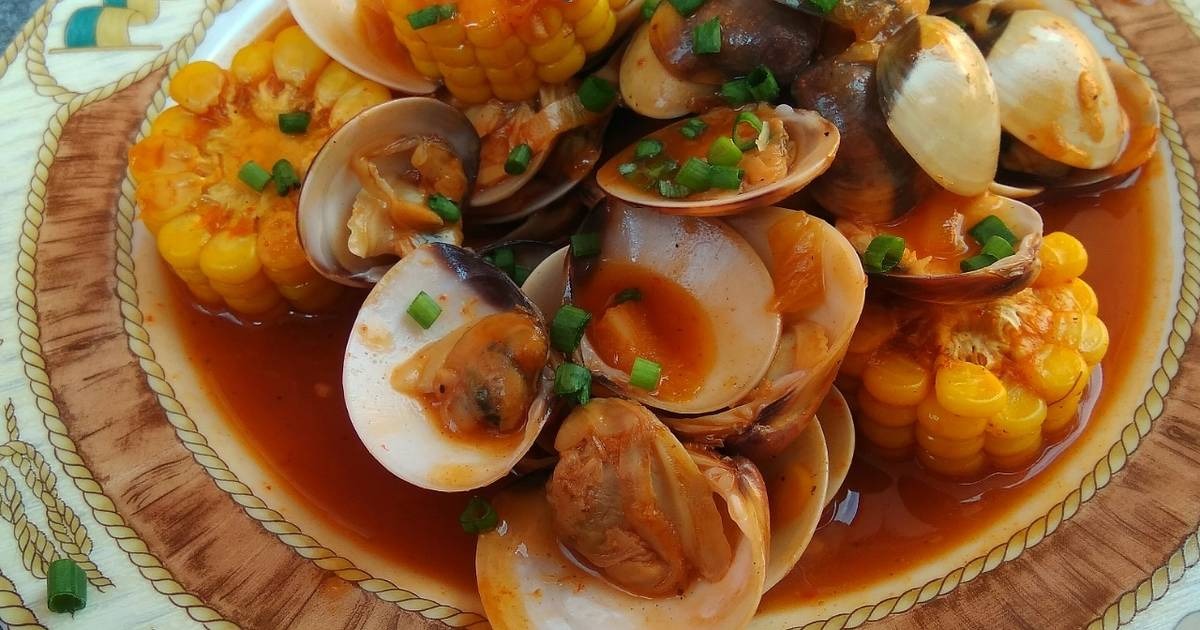 Olahan Seafood Kerang Saus Asam Manis Pedas Dijamin Bikin Ketagihan