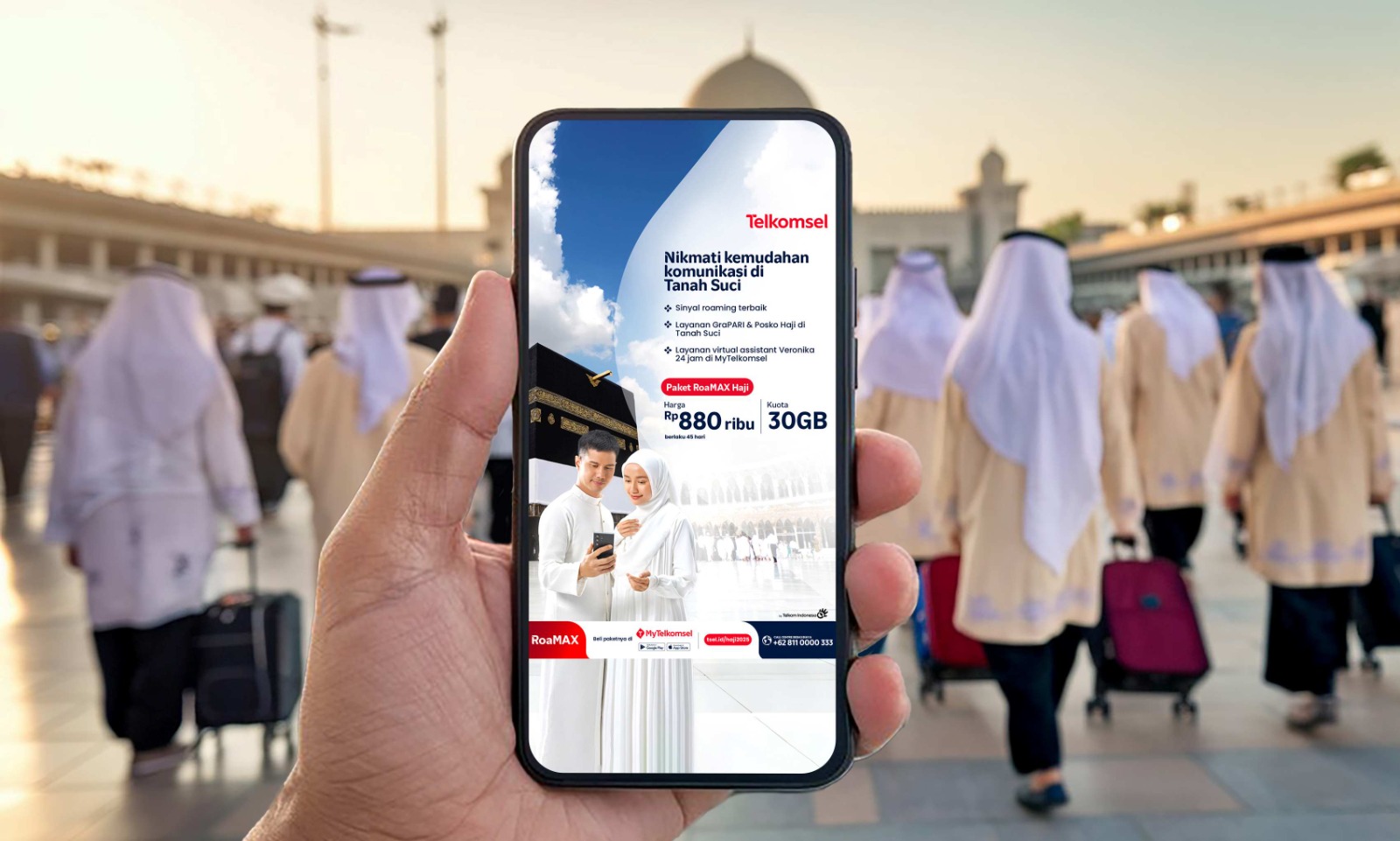 Telkomsel Hadirkan Paket RoaMAX Haji, GraPARI Makkah dan Layanan 24 Jam untuk Jemaah Haji