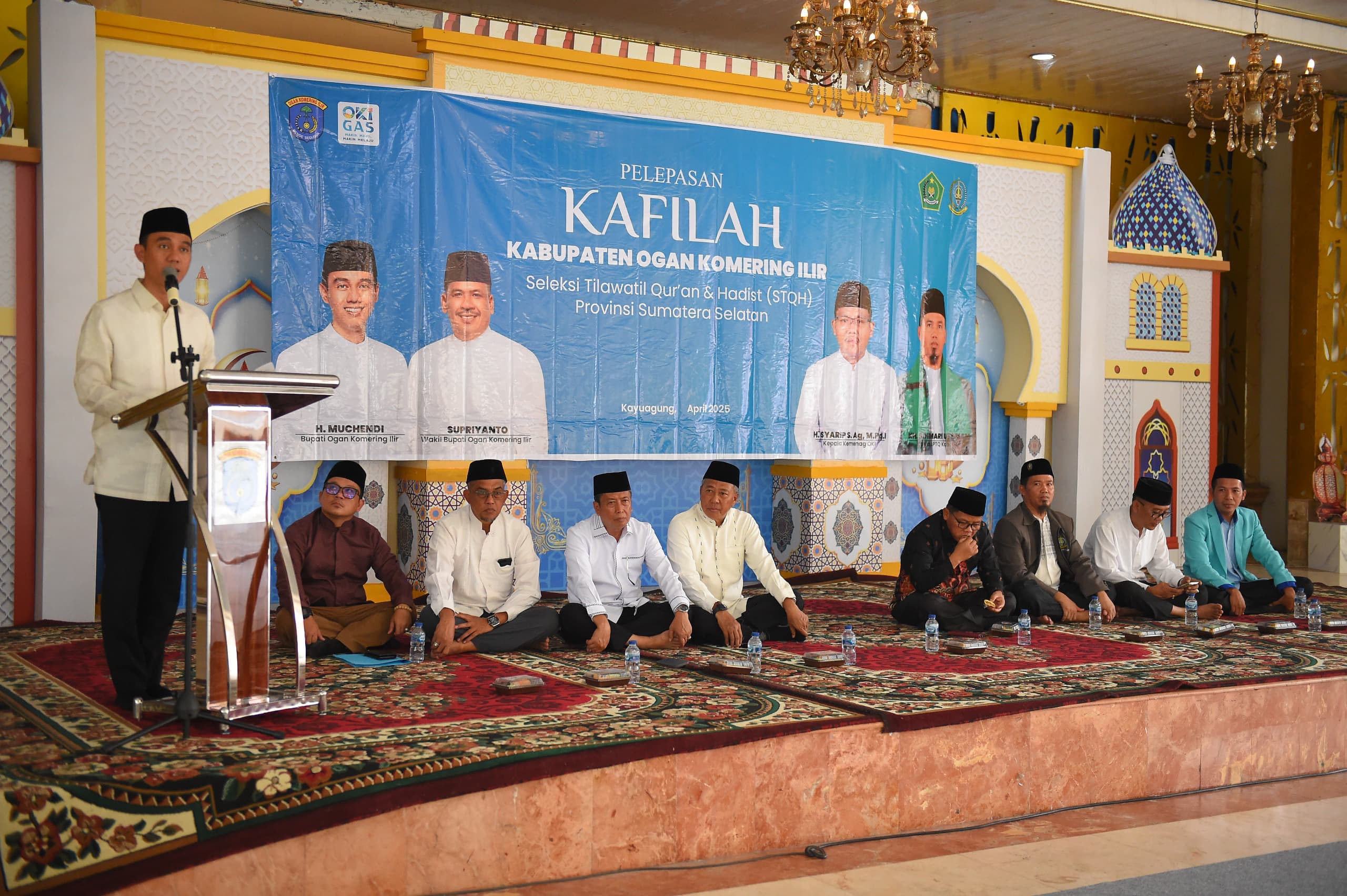 Bupati Muchendi Berangkatkan Kafilah OKI Ke STQH Sumsel