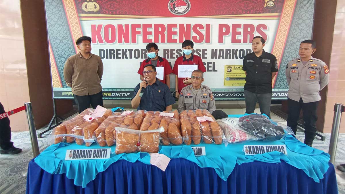 50Kg Paket Sabu Digagalkan, Polda Sumsel Amankan 2 Tersangka Hasil Pengembangan Kasus di Lubuklinggau