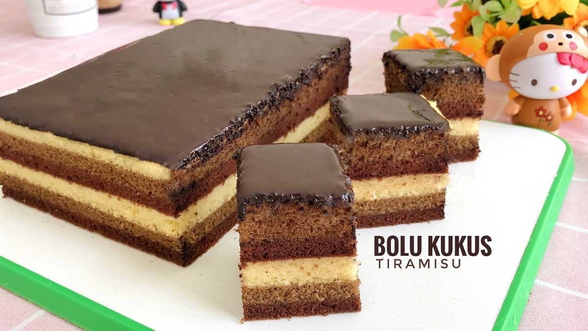 Anti Gagal! Ini Dia Bolu Tiramisu Enak dan Lembut anpa Oven Dijamin Moist Super Enak