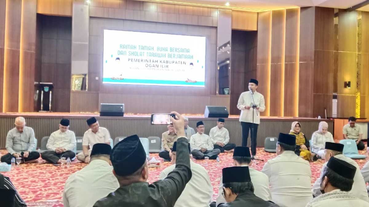 Pidato Perdana Bupati Ogan Ilir di Periode ke-2, Panca Kecewa Banyak Pejabat Tak Hadir