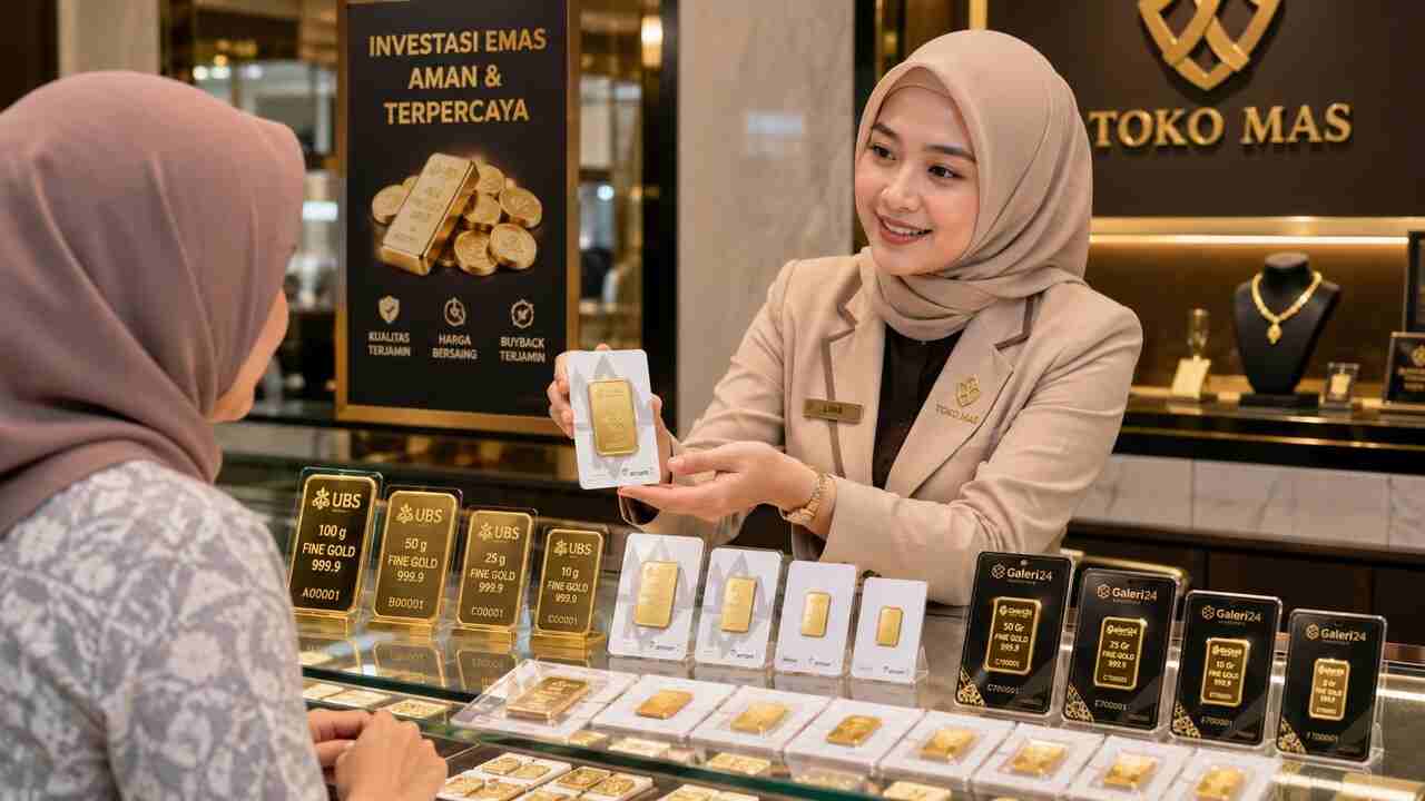 Harga Emas Hari Ini di Pegadaian Kembali Merosot, Berikut Daftar Lengkap Antam, UBS, dan Galeri24