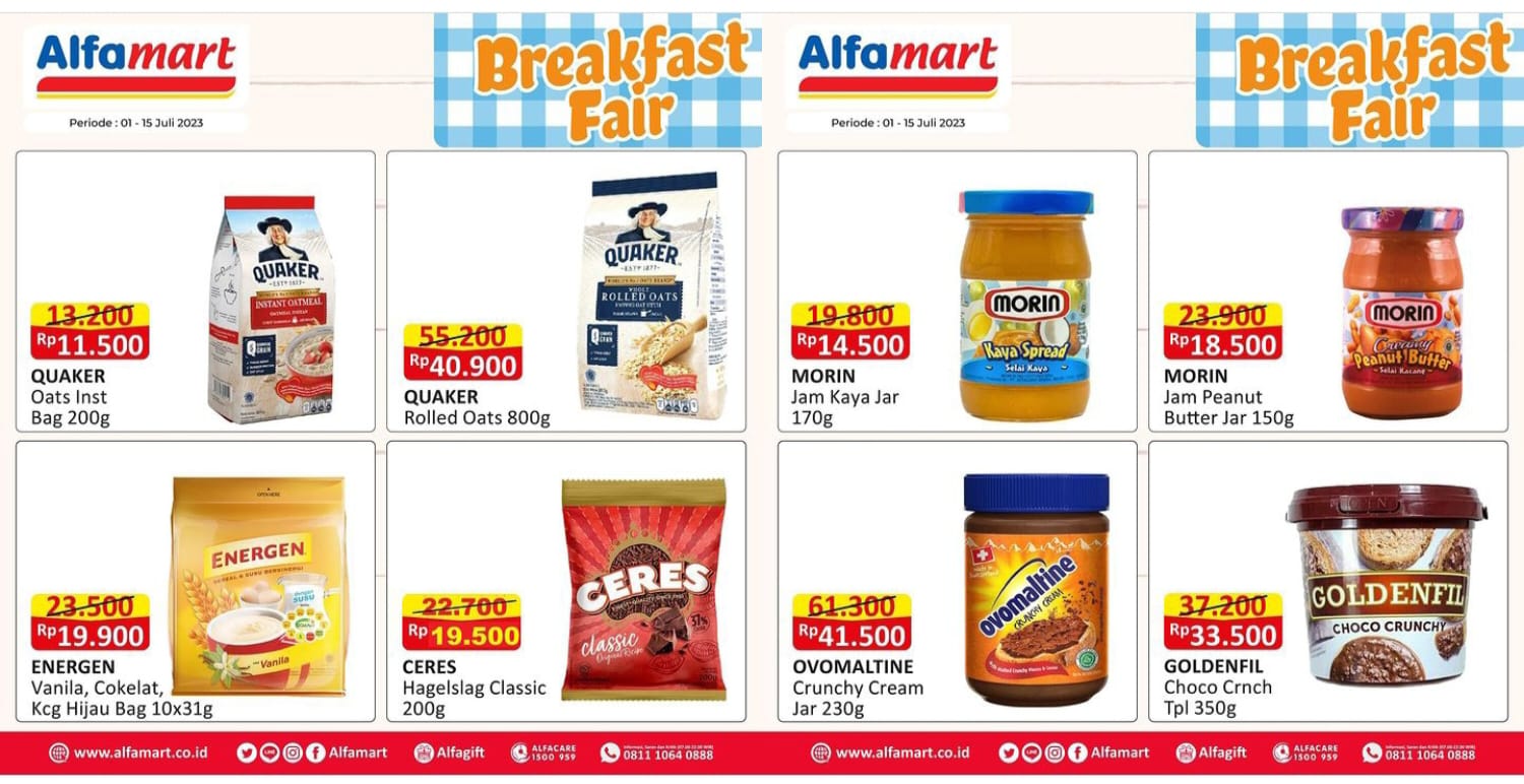 SISA 3 HARI LAGI! Katalog Promo Alfamart Hingga 15 Juli 2023, Dapatkan Produk Sarapan dengan Harga Terjangkau!