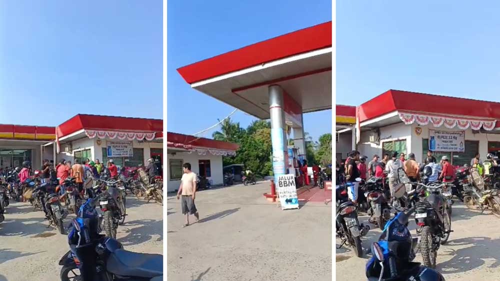 VIRAL! SPBU di Prabumulih Jual BBM Campur Air, Puluhan Pengendara Mogok