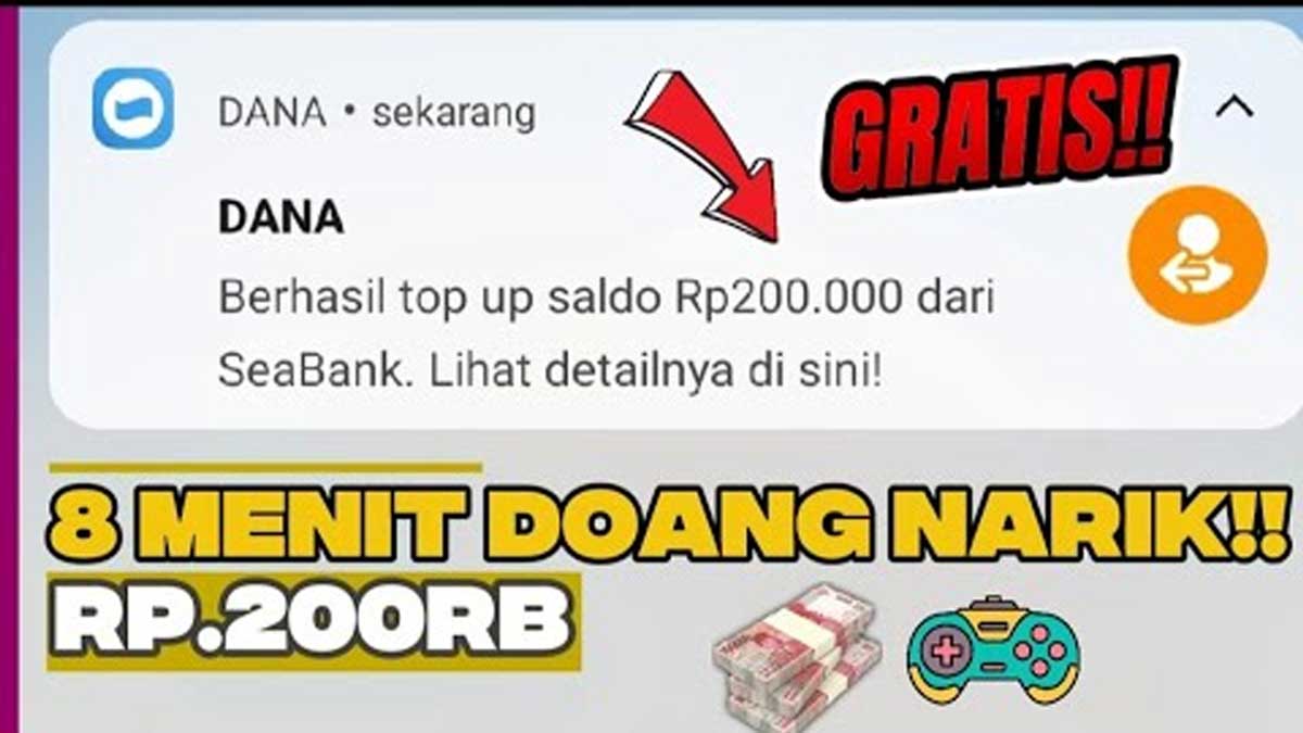 Cuma Modal HP, Dapat Saldo DANA Gratis Rp300.000! Ini Daftar Aplikasinya