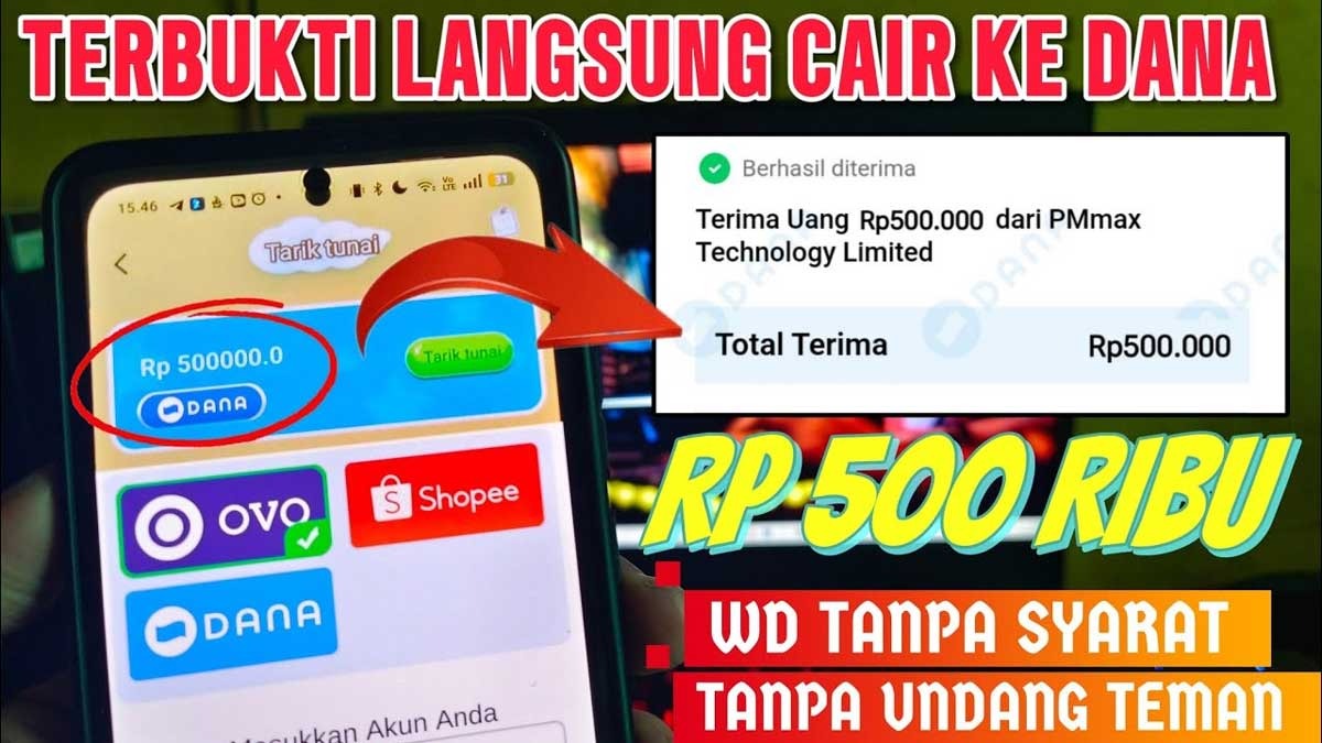 Aplikasi Penghasil Uang Hasilkan Saldo DANA Gratis, Cuan Makin Bertambah