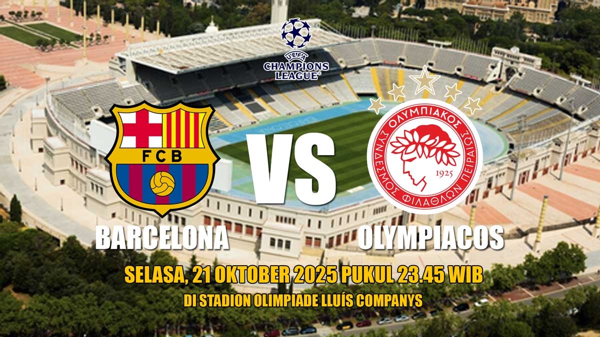 Prediksi Barcelona vs Olympiacos di Liga Champions Preview dan Susunan Pemain