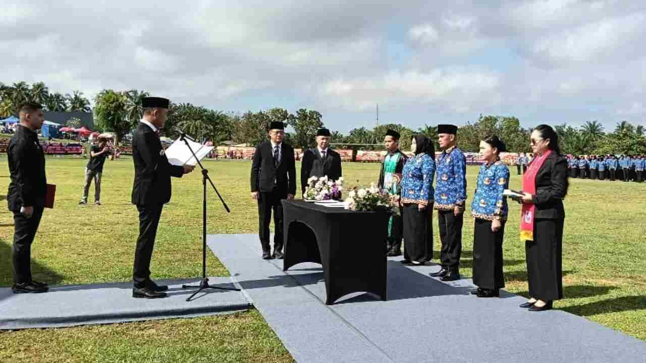 Ribuan PPPK PALI Resmi Dilantik, Bupati Asgianto: Jangan Langsung Gadaikan SK!