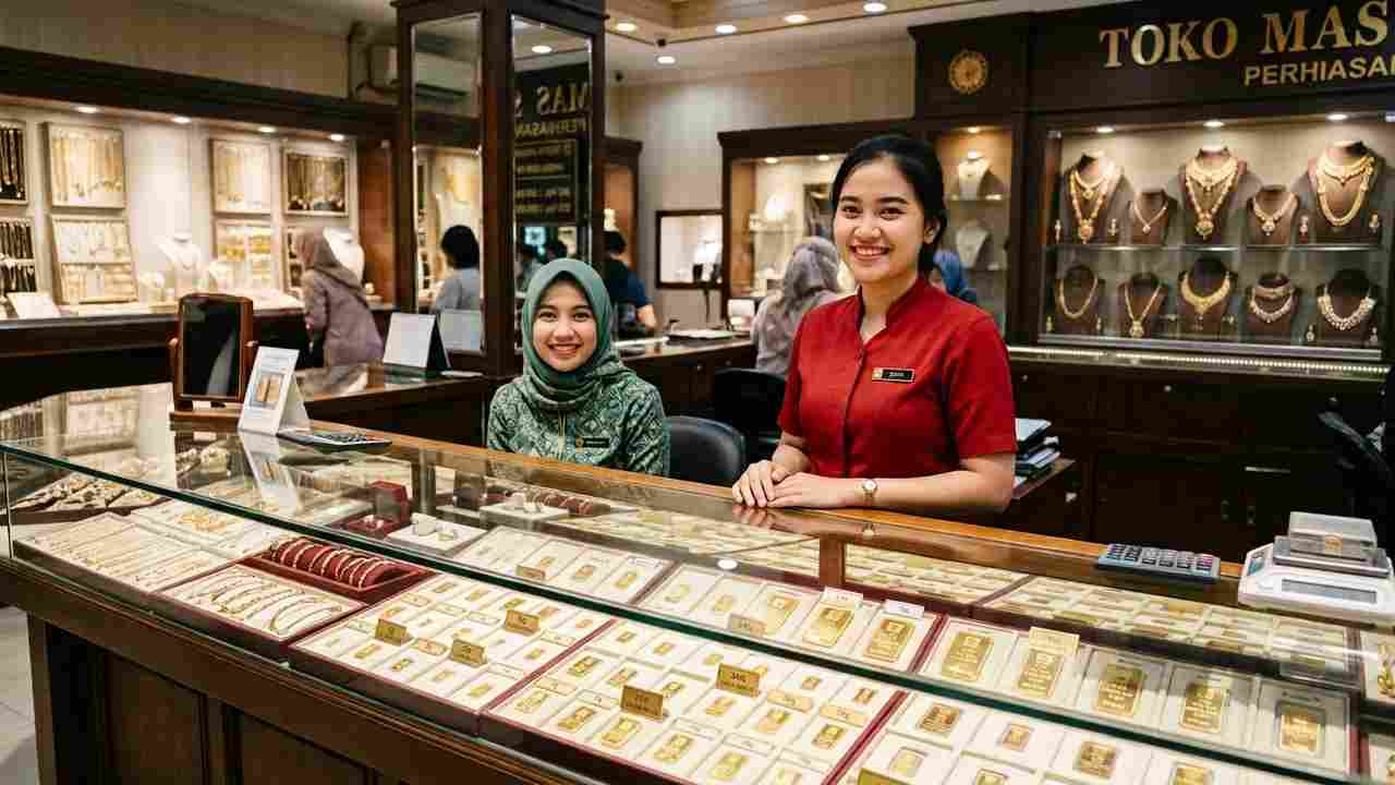 Harga Emas Pegadaian Hari Ini Stagnan, Antam 1 Gram Rp2,631 Juta dan UBS Rp2,556 Juta