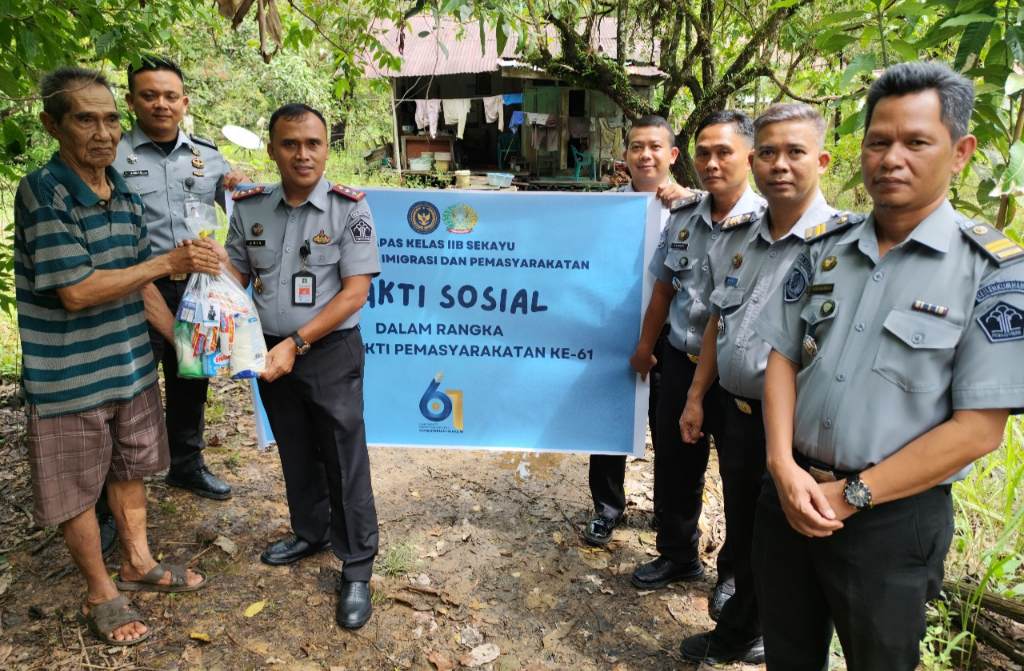 Sambut Hari Bhakti Pemasyarakatan ke-61, Lapas Sekayu Menggelar Bakti Sosial