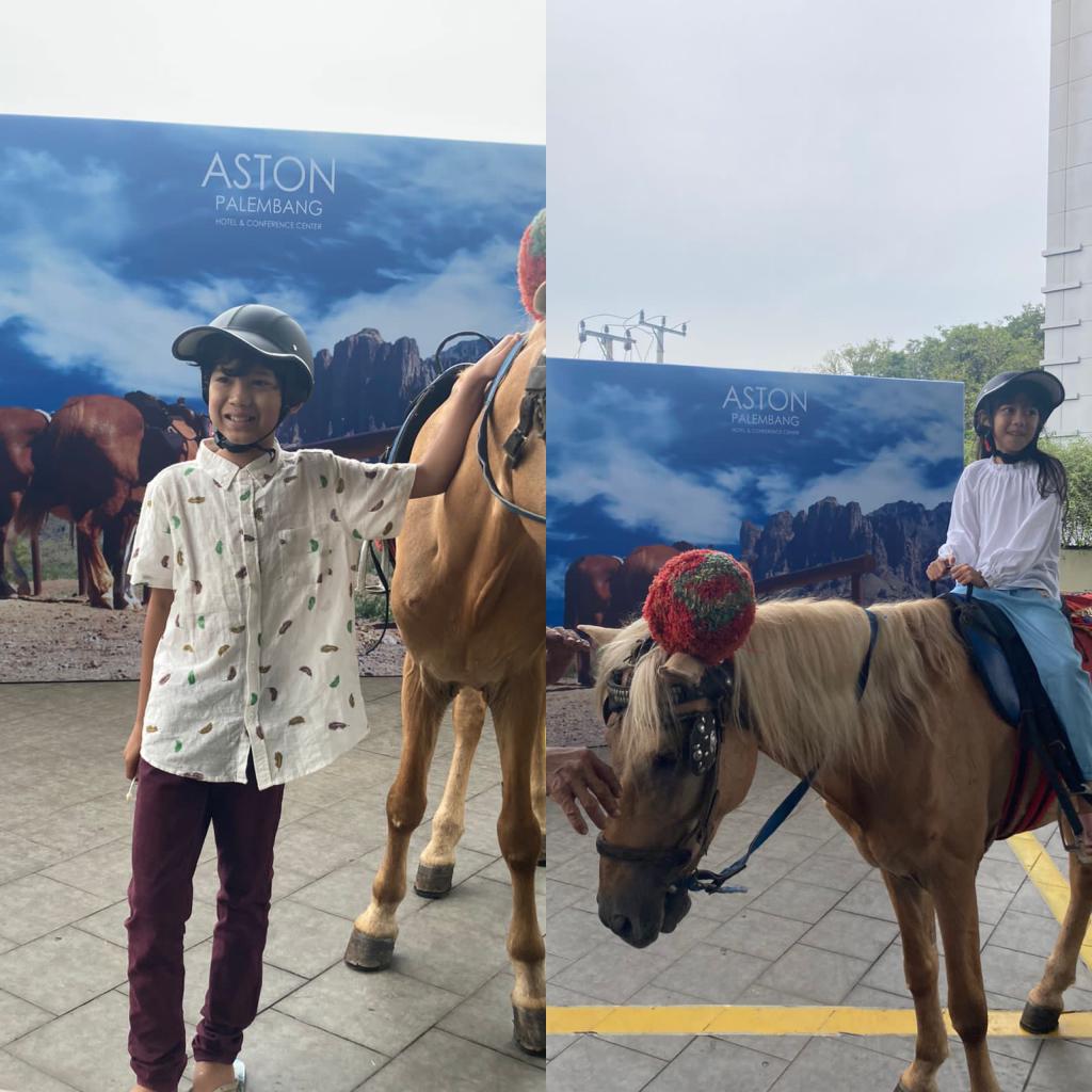 Nikmati pengalaman tak terlupakan dengan menaiki kuda di  ASTON Palembang Hotel & Conference Center