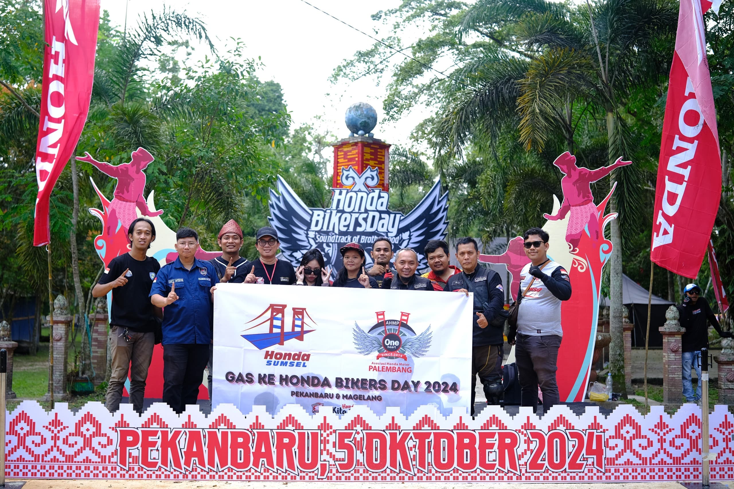 Bikers Honda Sumsel Taklukkan 730 KM, Semarakkan HBD 2024 Regional Sumatera di Pekanbaru