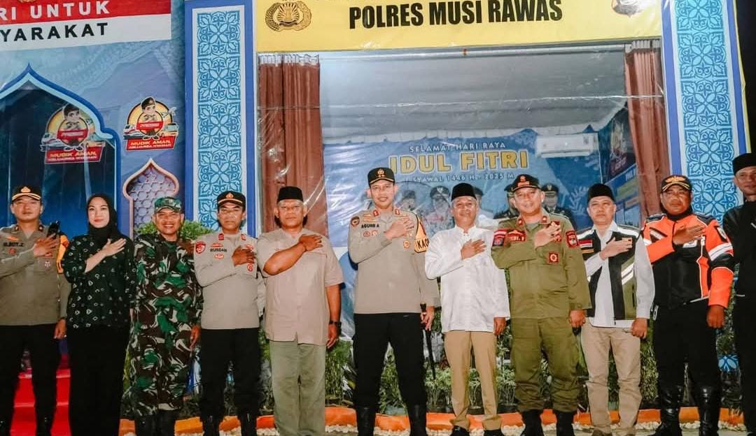 Wabup Musi RAwas dan Forkopimda Lakukan Pemantauan Sit Kamtibmas Malam Takbiran 