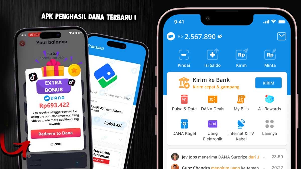 Inilah Cara Mudah Dapat Rp280.000 dari Aplikasi Penghasil Uang! Nonton Video Langsung Dapat Saldo DANA!