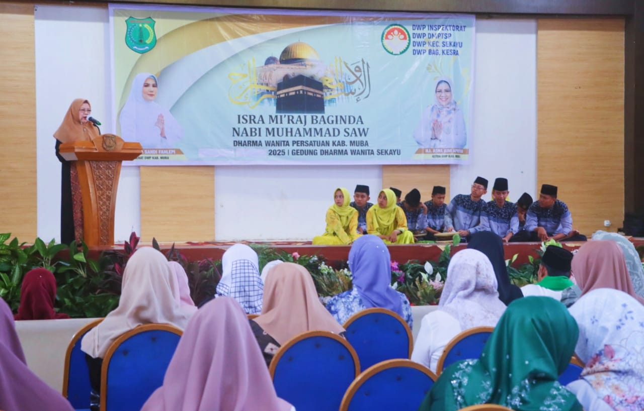 Gelar Peringatan Isra Miraj, DWP Muba Adakan Pertemuan Sambut Bulan Ramadan