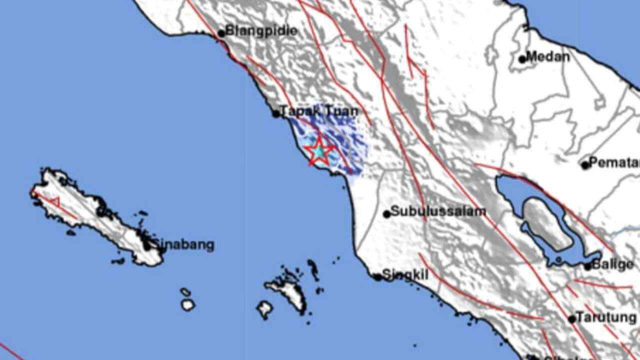 Update BMKG, Gempa 3.7 Magnitudo Guncang Aceh Selatan Pagi Ini, Tak Berpotensi Tsunami