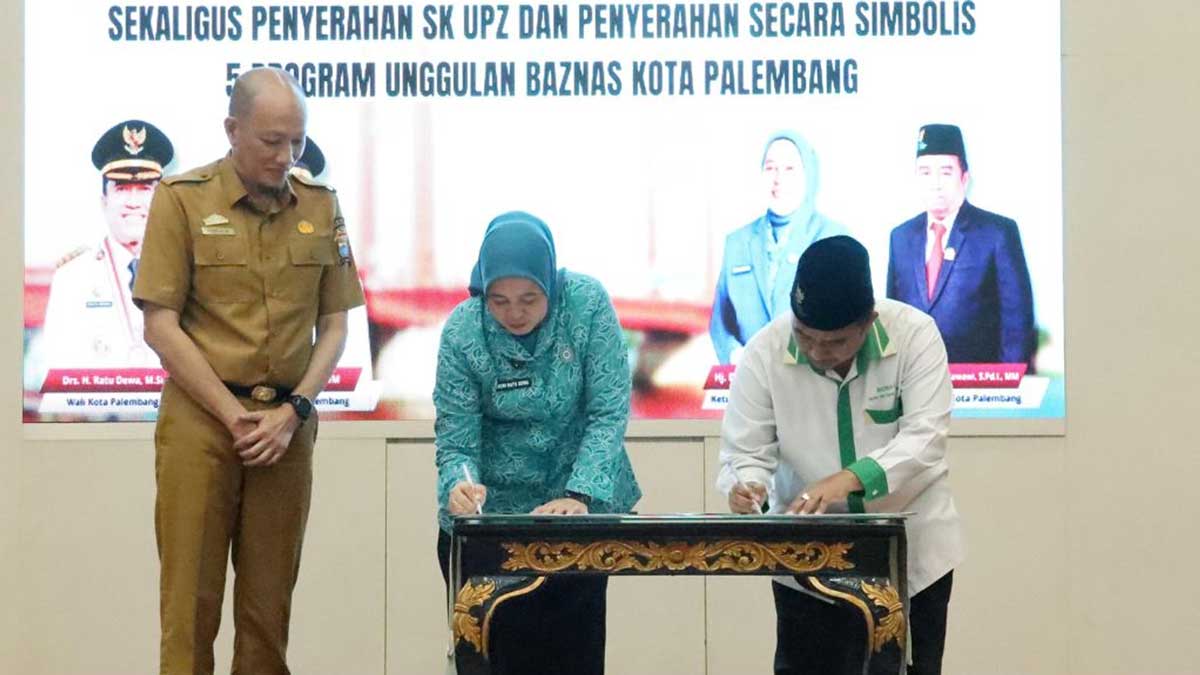 TP PKK dan Baznas Palembang Bersinergi Salurkan Zakat Lewat 5 Program Unggulan