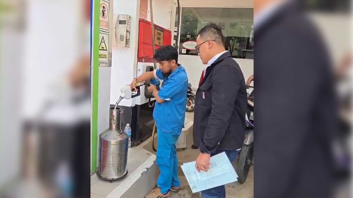 SPBU Diduga Curang, Pertamina Patra Niaga Sumbagsel Lakukan Pengujian Nozzle Produk Pertalite 