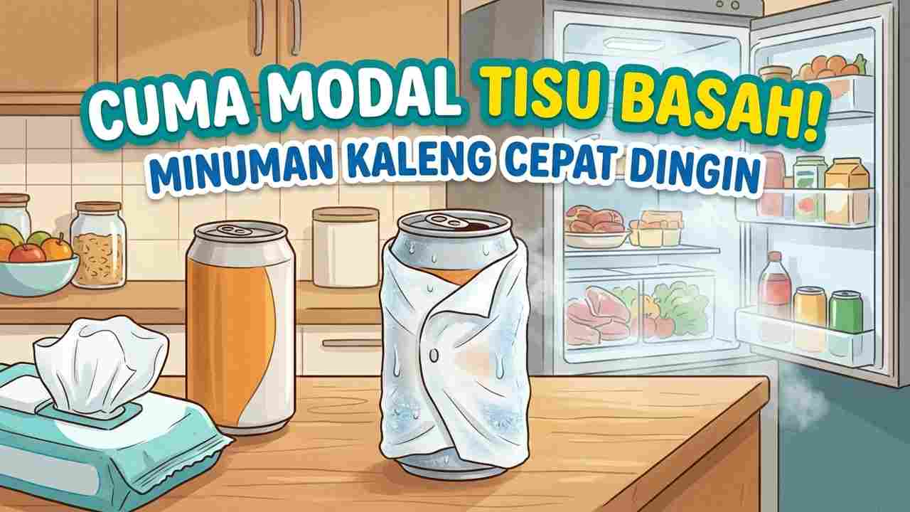 Cuma Modal Tisu Basah! Trik Bikin Minuman Kaleng Cepat Dingin  