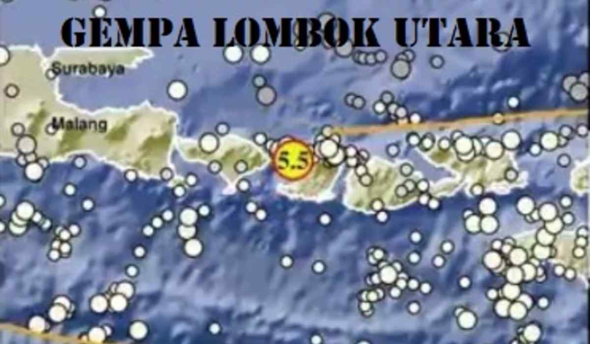 Info BMKG, Gempa Berkekuatan 5.5 Magnitudo Terjadi di Lombok Utara