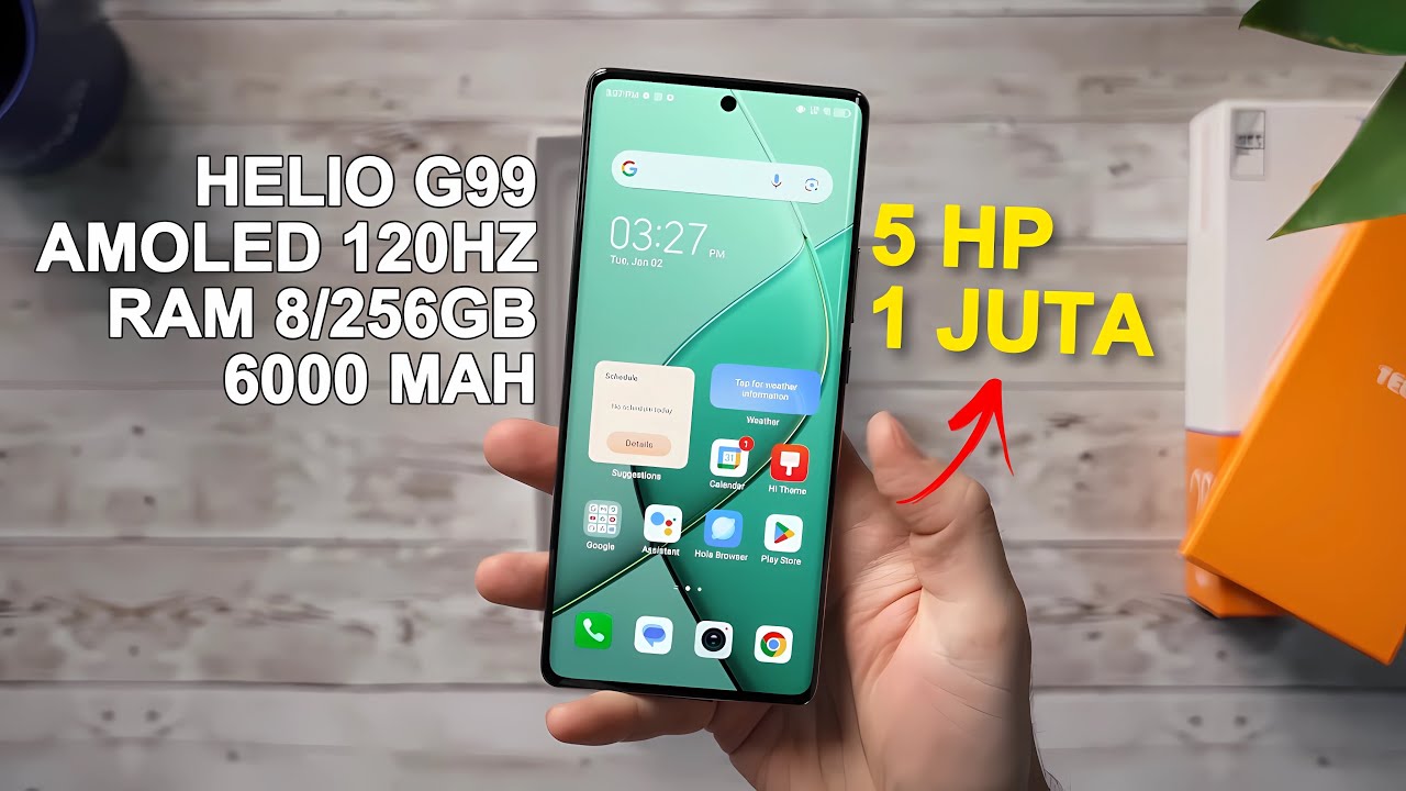 Cari HP 1 Jutaan Terbaik Untuk 2025? Ini 5 Pilihan Terbaik dengan Spek Helio G99 dan Layar AMOLED 120Hz