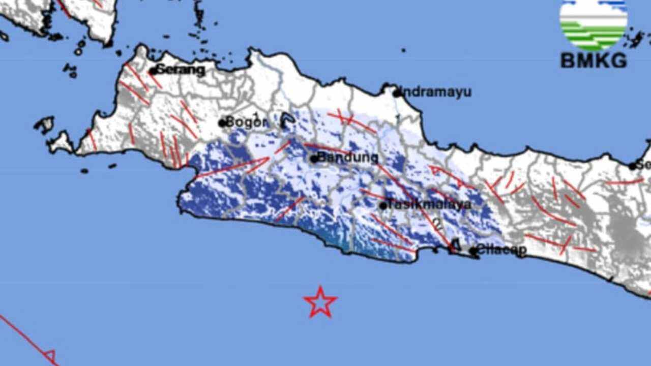 Update BMKG, Gempa Magnitudo 4.8 Guncang Tasikmalaya, Disini Titik Episentrumnya