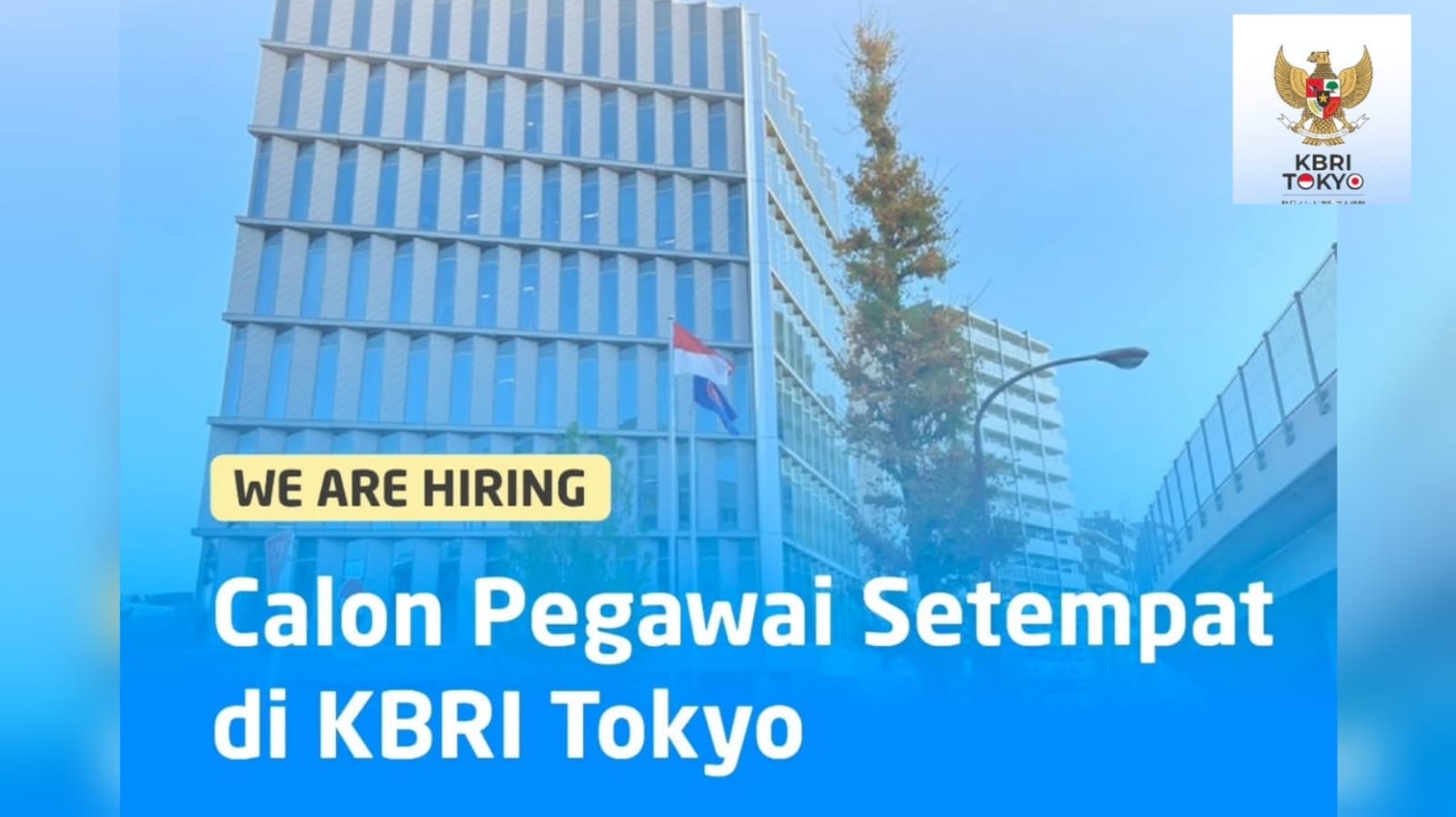 Lowongan Kerja Pegawai Setempat KBRI Tokyo , Begini Cara Lamarnya!