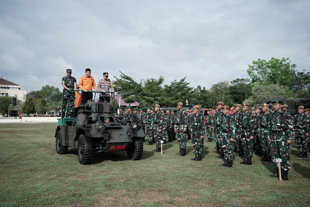 Siap Siaga Karhutbunla, Bupati OKU Timur Cek Kesiapan Armada Hingga Personel